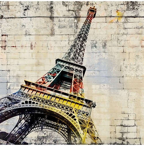 빈티지 468 에펠탑 벽화